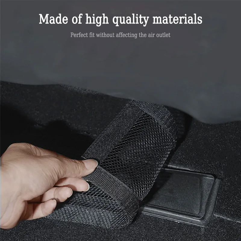 Air Outlet Cover For Tesla Model 3 Y Air Vent Anti-blocking Dust Cover Under Seat Conditioning Outlet Filter Net 2Pcs air vents cover