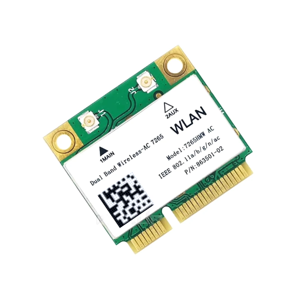 AC7265 7265HMW 네트워크 카드 Bluetooth 4.2 무선 Wifi AC7265용 미니 PCI-E 기가비트 듀얼 밴드
