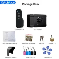 R5 PRO Rust Proof Coating Fingerprint TTLock App Outdoor Lock Remote Control Power Saving Code Smart Door Lock Electric Rim Lock - Image 6