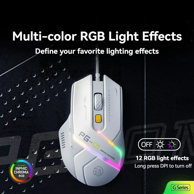 Wired Mouse Gaming Mouse RGB Light Emitting Hardware Macro Programming ...