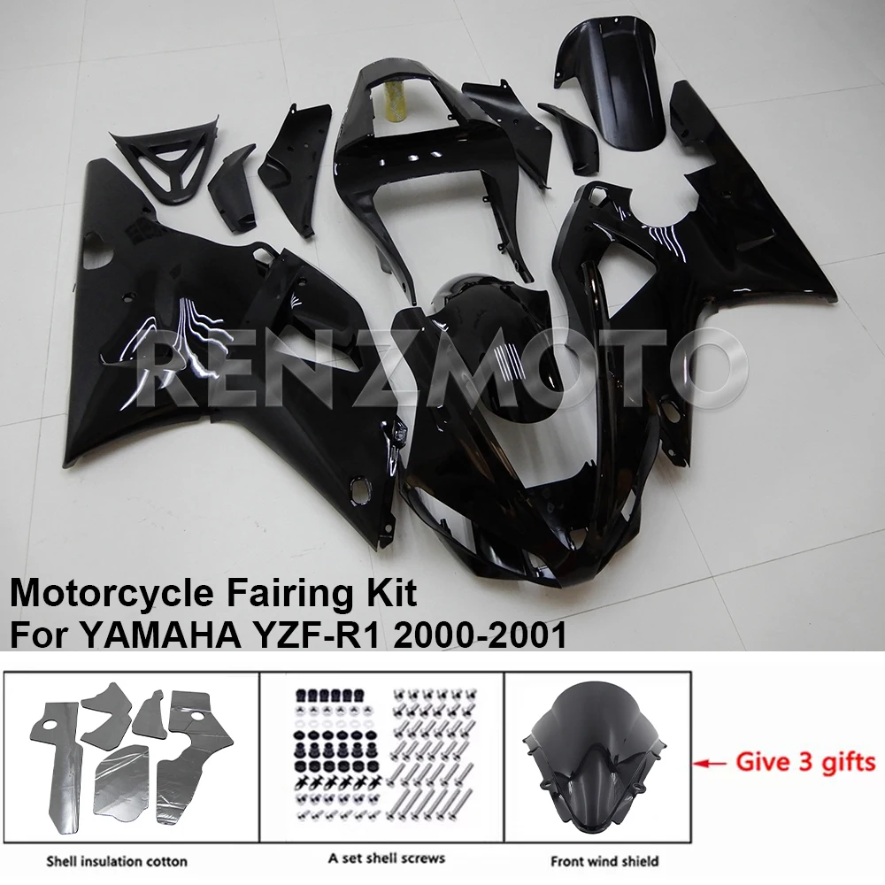 

Motorcycle Accessories Fairing Set Body Kit For YAMAHA YZF-R1 YZF R1 2000-2001 Injection Bodywork Cowl Plastic