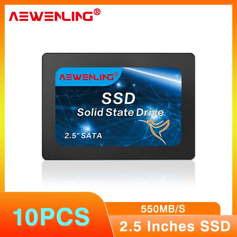 

AEWENLING 2.5 SSD *10PCS Hard drive disk 64GB 256GB 128GB 1TB 512G solid state drive disk for laptop desktop HDD Sata3 Wholesale
