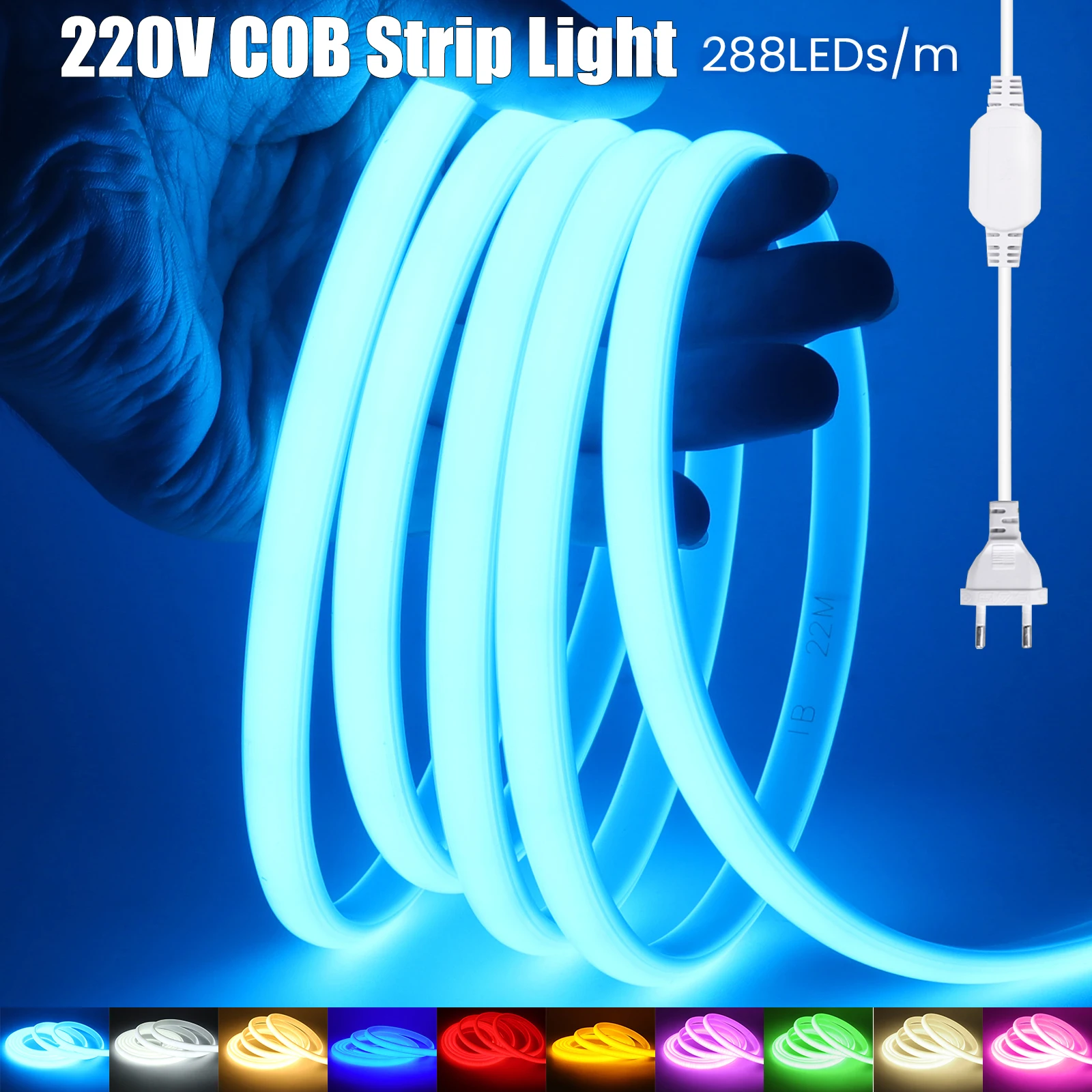 รูปสินค้า LED Strip ยืดหยุ่น 288 LED ทนน้ำ IP65 สี Warm White ปรับได้
