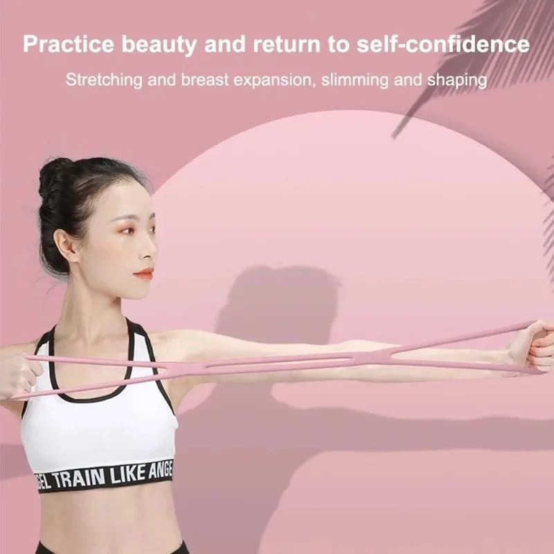 1pcs Resistance Bands, Yoga Resistance Band Stretch Fitness Band, Pull Rope, Chest Arm and Shoulder Stretch Bands Exercise Equip