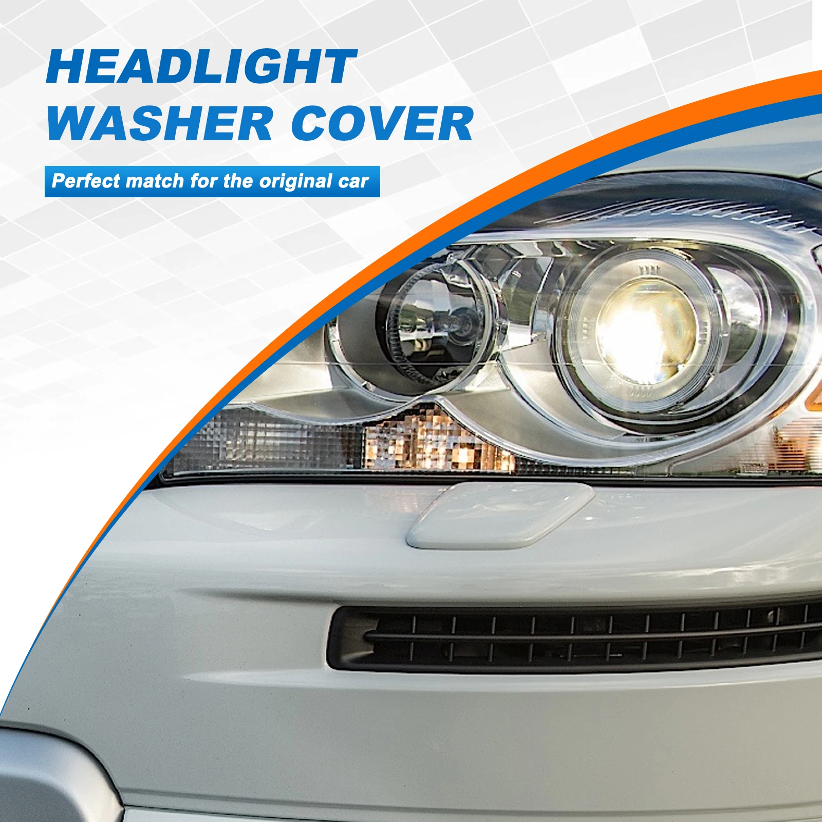 Front Bumper Headlight Washer Cover Headlamp Jet Spray Nozzle Cap For VOLVO XC90 2007-2014 39875253 39875254