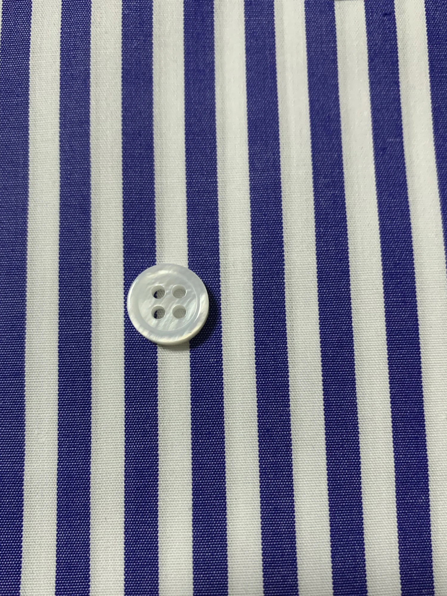 Wide Blue Striped Dress Shirts For Men Custom Made Shirts 100% Cotton Mens Fashion Man Blue Striped Shirts For Men Chemise Homme