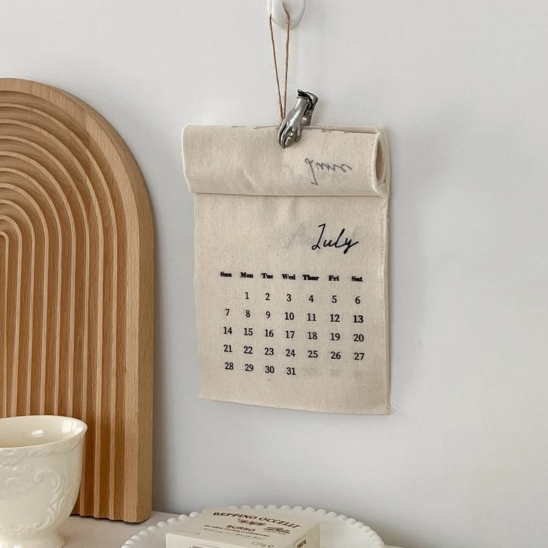 Calendário decorativo de parede 2025 estilo coreano para acompanhar os jogos e a programação esportiva