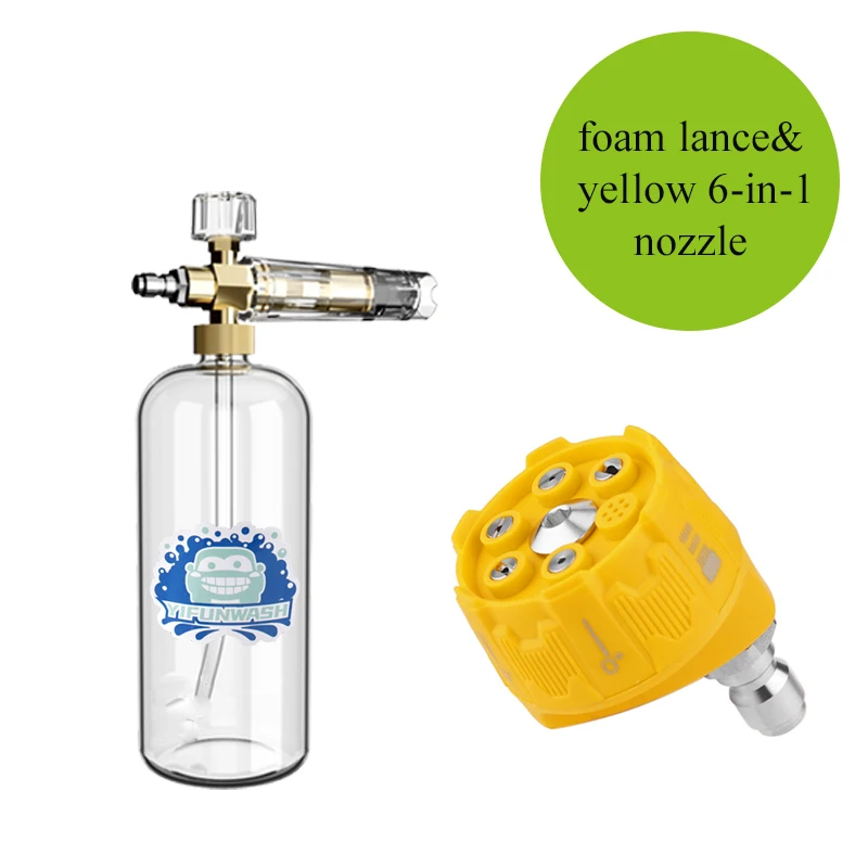 Adattatore Lancia Schiuma Di Neve Montaggio Maschio 1/4 BSP Alta - Foto 11