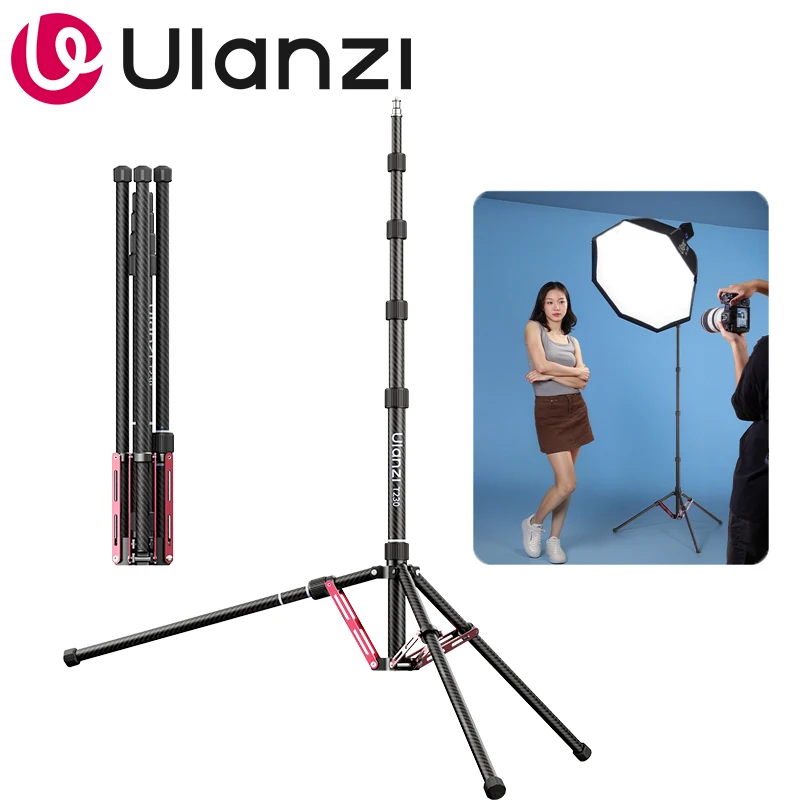 Ulanzi T230 2.3mリバーシブル三脚ライトスタンド、COBライト
