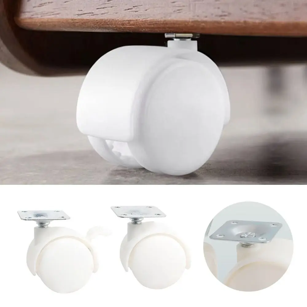 Description Picture 4 of itemChair Casters Swivel Caster Wheels Trolley Rollers Cabinet Legs Caster Roller Replacement Practical Furniture Hardware