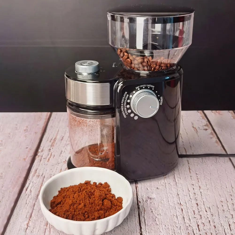 Electric Burr Coffee Grinder Automatic Coffee Grinder Coffee Beans Grinder for Espresso French Press Drip Coffee 4
