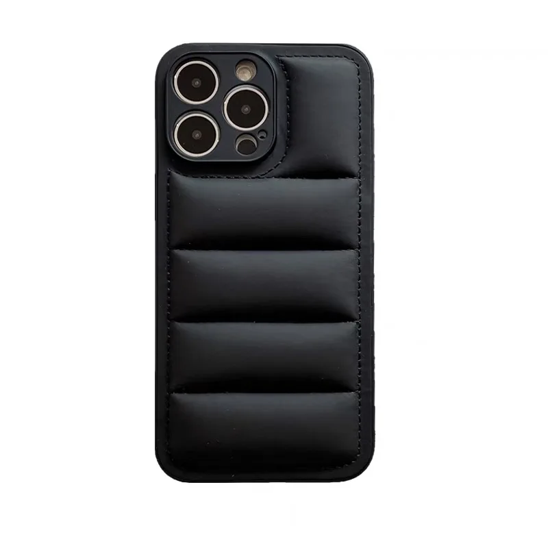 Puffer Phone Case for IPhone 15 14 13 Series Winter comfortable Phone Cover Case Down Jacket,phone case,iphone case,phone protector cover