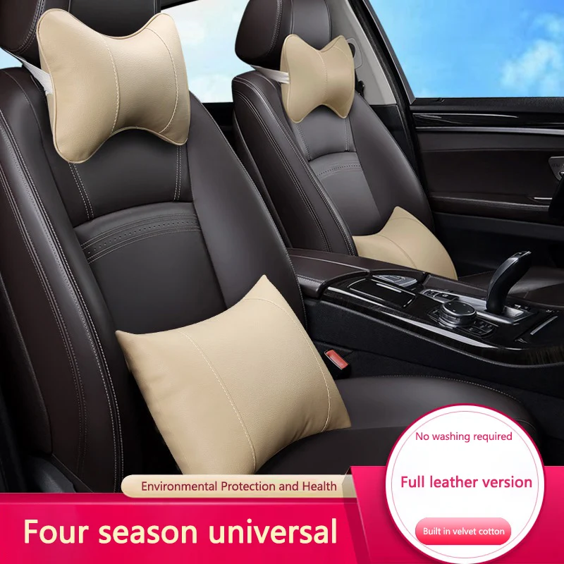 سيارة الرقبة مسند الرأس دعم مقعد مخدة ناعمة الجلود...