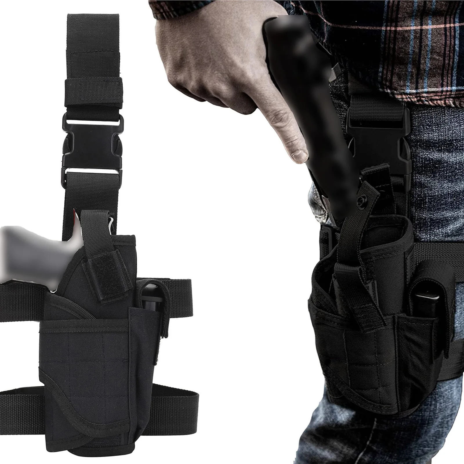 Adjustable Thigh Gun Holster for Men and Women