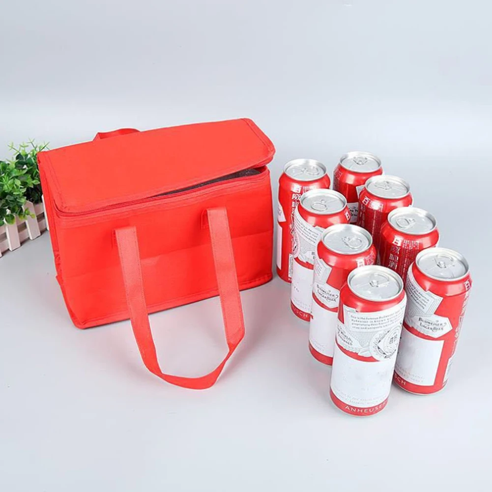 Portable Lunch Cooler Bag Folding Insulation Picnic Ice Pack Food Thermal Bag Drink Carrier Insulated Bags Camp Drink Bento Bags