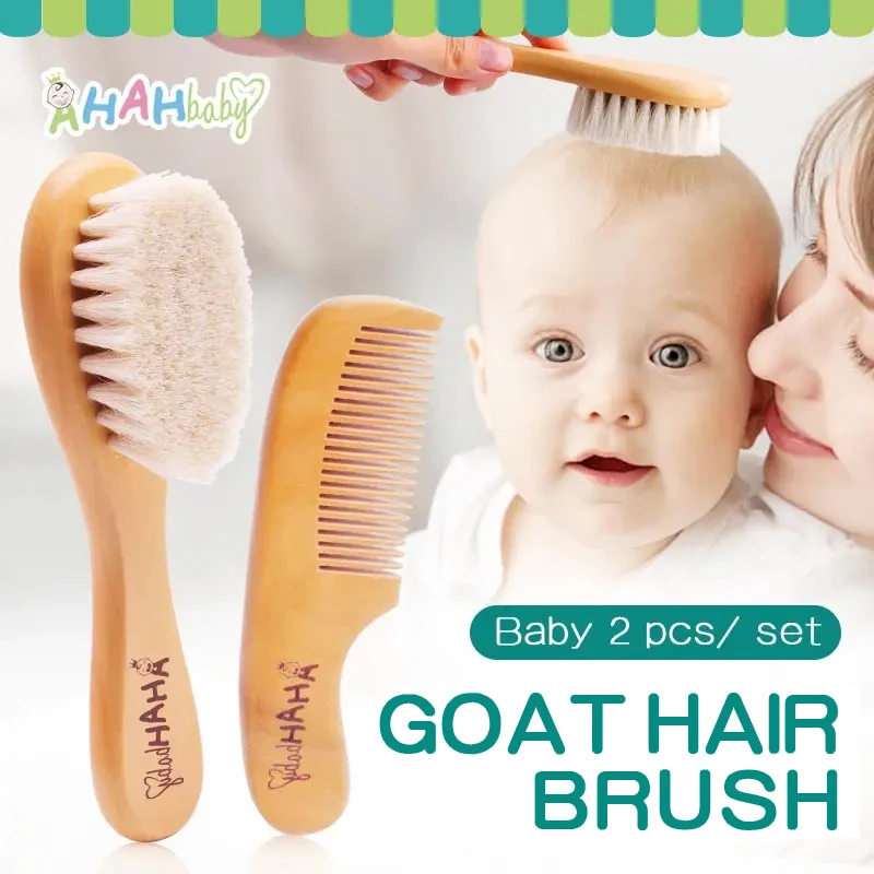 Baby Hair Brush And Comb Set for Newborn Massage Bath Shower