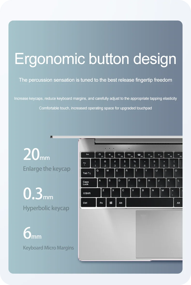 New Ultra Slim Laptop 14.1″ 16GB RAM 2TB SSD Intel 4405U Gaming PC 1920*1080 Display Office Study Computer PC Windows 11 Pro