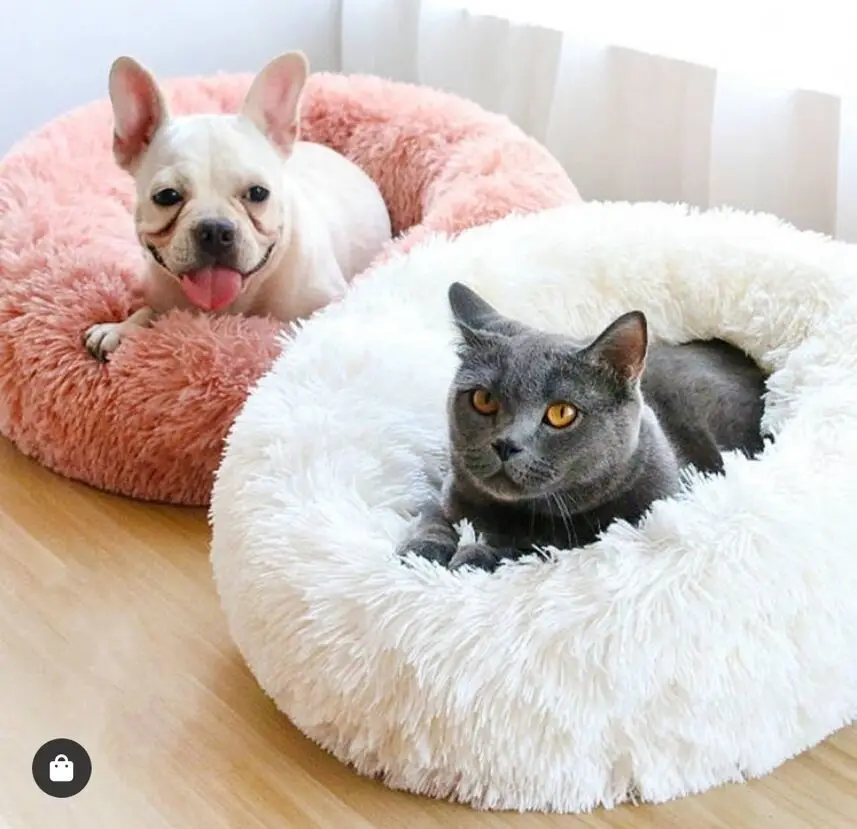 

Round Dog Beds House Soft Long Plush Best Pet Dog Bed For Dogs Basket Cushion Cat Bed Cat Mat Dog Sleeping Sofa Dog Accessories