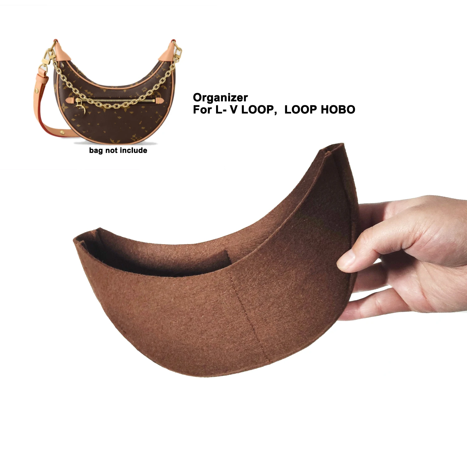 Loop Hobo Bag Organizer / Loop Hobo Bag Insert / Customizable 