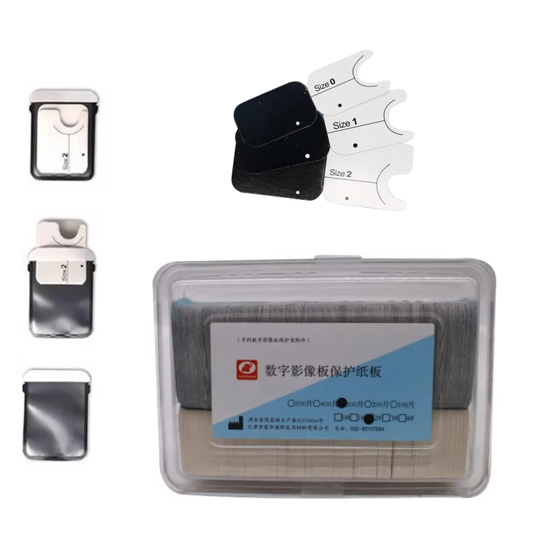 

Dental Digital X-Ray Film Phosphor Plate Image Board Protective Paper Card Dentistry Scanner Sensor Protective Envelope Sleeve