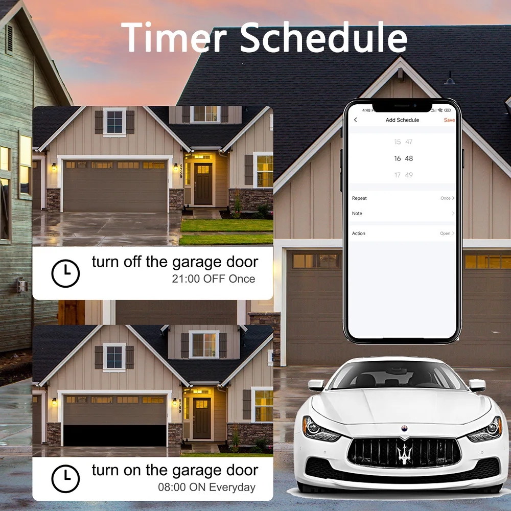 Smart WiFi Garage Door Controller with Voice Assistant Integration