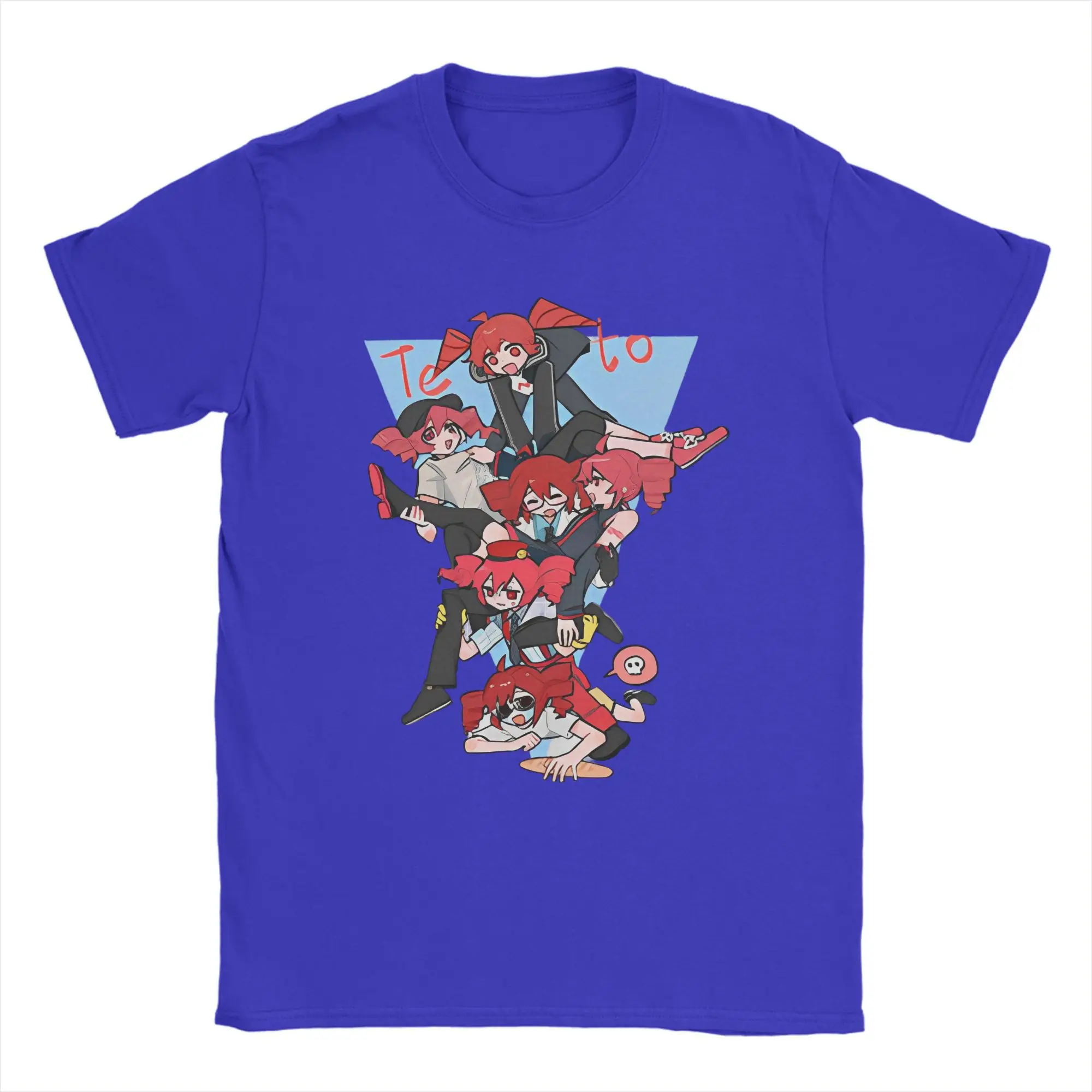Kasane Teto Anime Oversized Cotton Crewneck T-Shirt - Hipster Streetwear Short Sleeve Beach Top