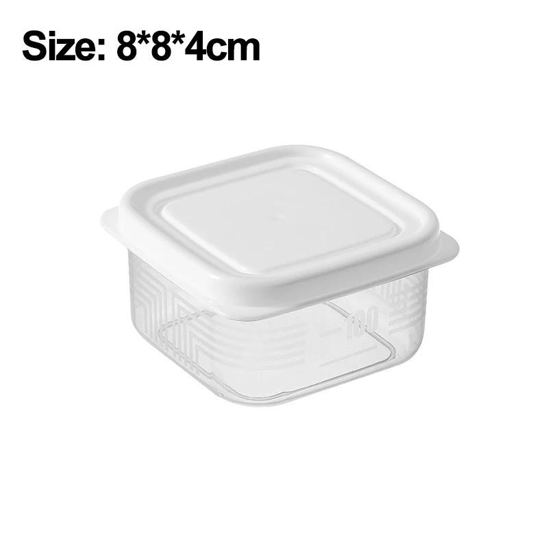1/3 piezas de caja de almacenamiento de alimentos para refrigerador, minicaja portátil sellada para cocina, caja de conservación de carne fresca, contenedores organizadores para cocina y refrigerador