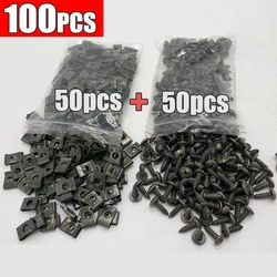 Durable Anti-Rust Car Fastener & Screw Set for Fender and Bumper Protection (100pcs set)