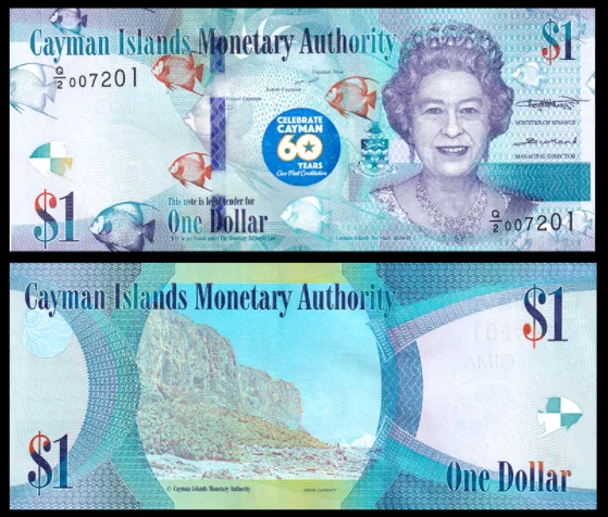 2020 Cayman Islands 1 dollar 60TH Original Notes UNC ( (Fuera De uso ...