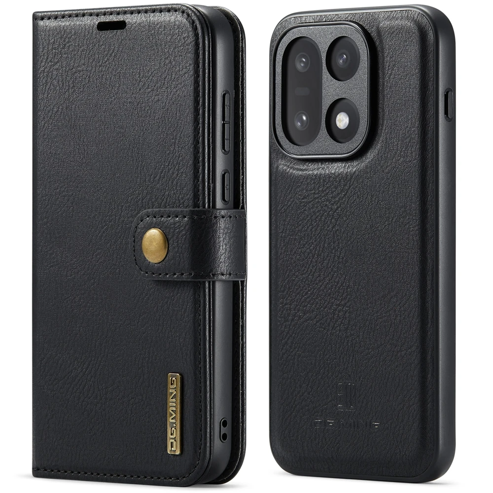 Premium Magnetic Leather Flip Cover with Stand and Card Holder - Anti-Fall Protection