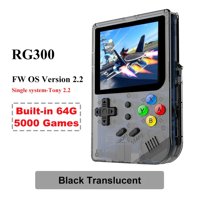 

ANBERNIC NEW RG300 Retro Game Console IPS Screen 5000 Video Games 64G FW OS Tony 2.2 System Portable Handheld Consola Player