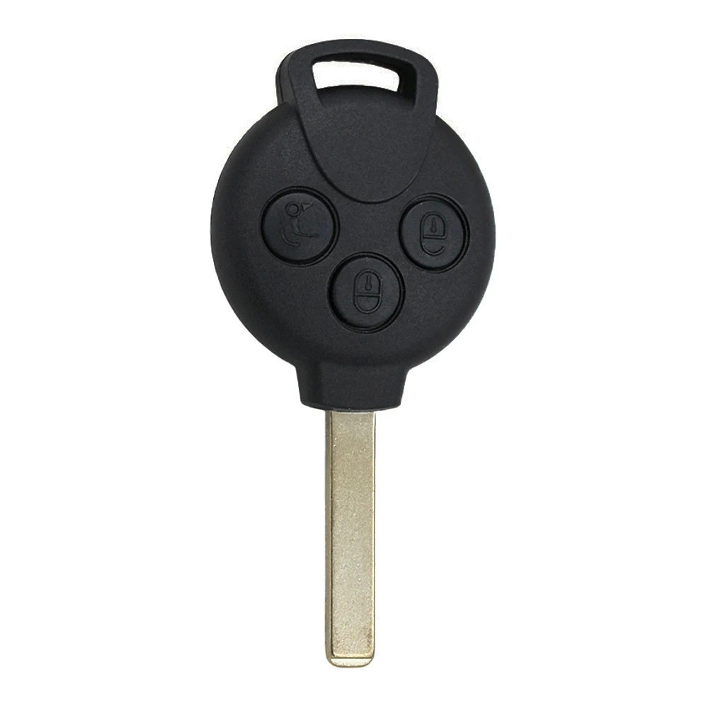 Llave Remoto 433 MHz Para Smart Fortwo 451 - Carcasa Con Placa Electrónica, Color Negro, Marca KONIKON