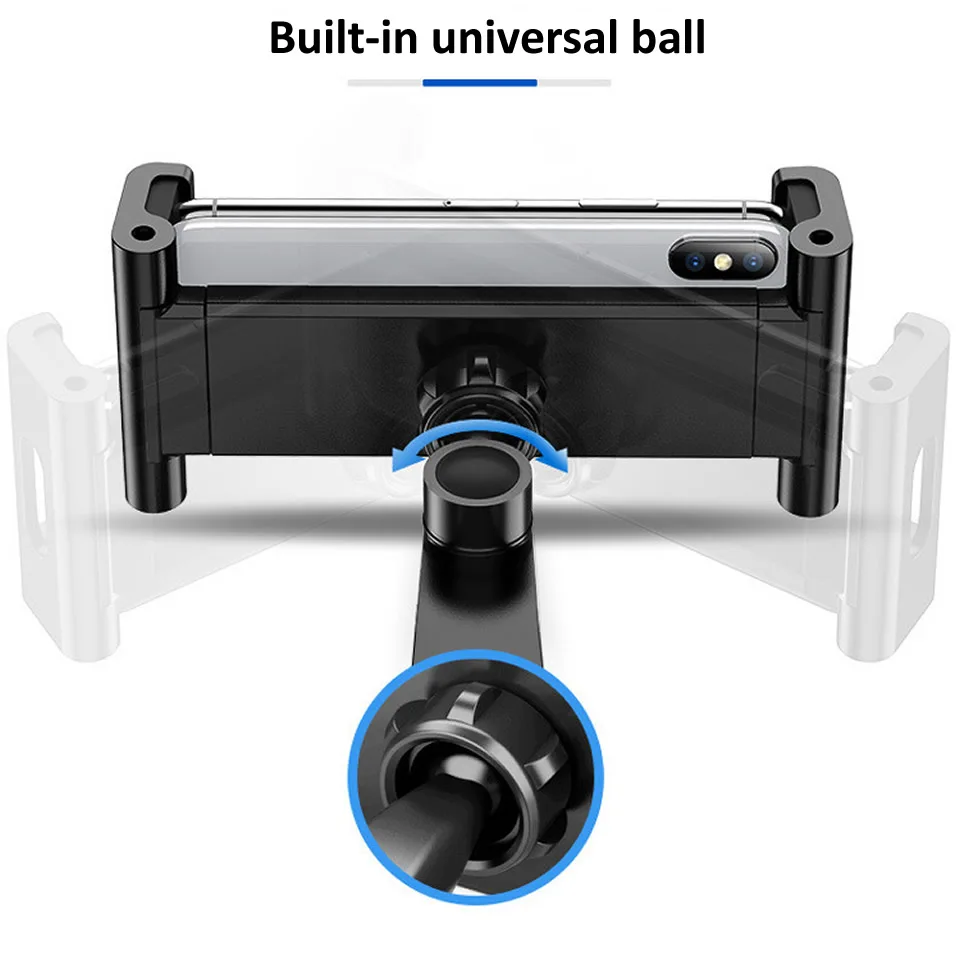 Universal Car Pillow Holder Traseiro Suporte para Ipad 413 Tablet 360 Suporte de Rotação Banco Traseiro Montagem do Carro Handrest - Imagem 5