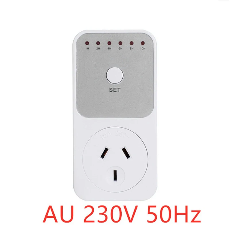 Smart Plug Timer Socket with 10-Hour Countdown & Energy Metering Features