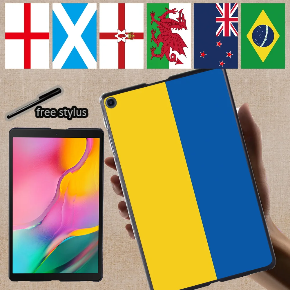 

Tablet Case for Samsung Galaxy Tab A7 Lite 8.7/Tab A7 10.4/Tab A 8.0/A 10.5/A 10.1/A 9.7/Tab A A6 10.1 Flag Pattern Back Shell