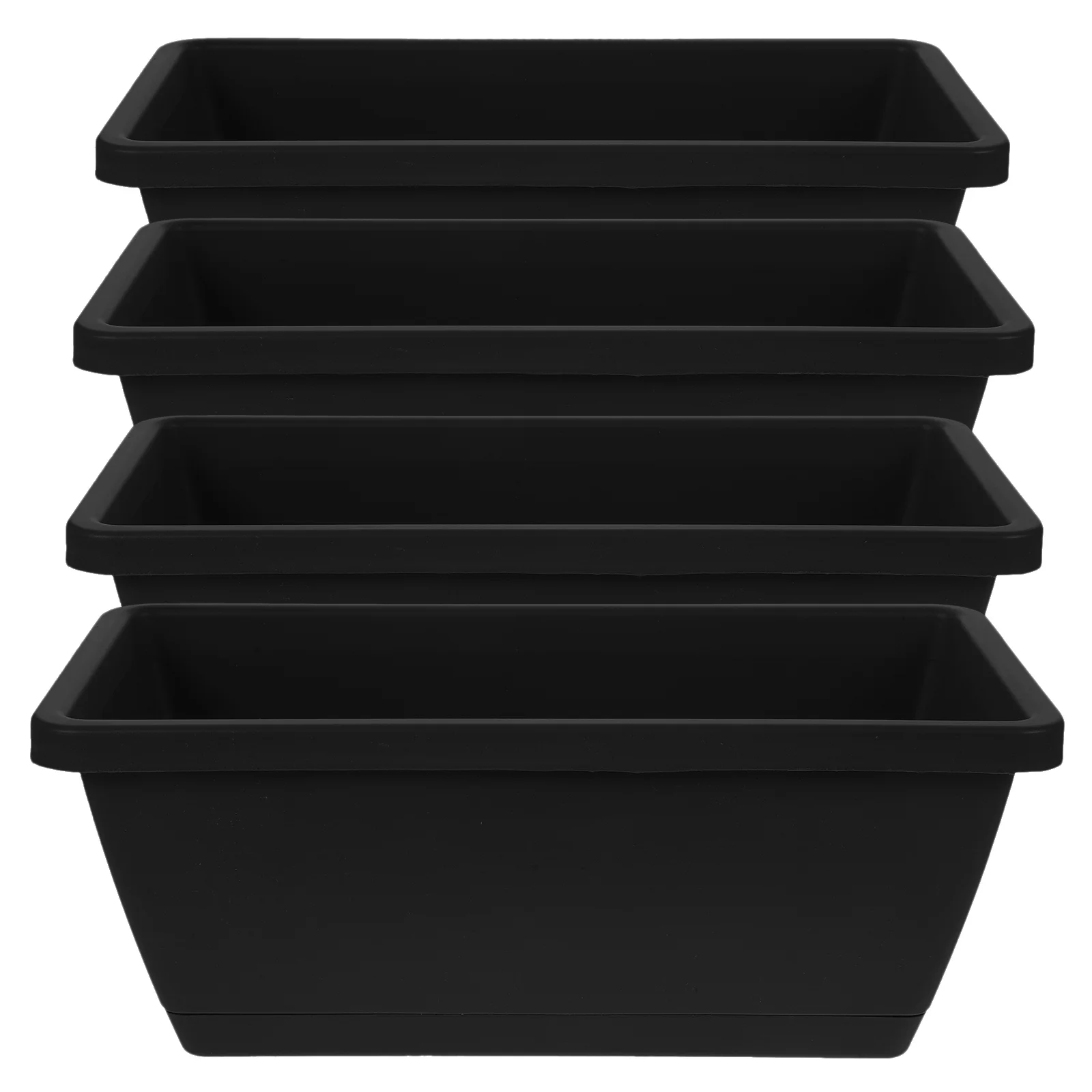 직사각형 플라스틱 화분, 야외 화분, 대형 분재 식물, 실내 사각 화분, 4 개 Best5 직사각형 플라스틱 화분, 야외 화분, 대형 분재 식물, 실내 사각 화분, 4 개 Best5