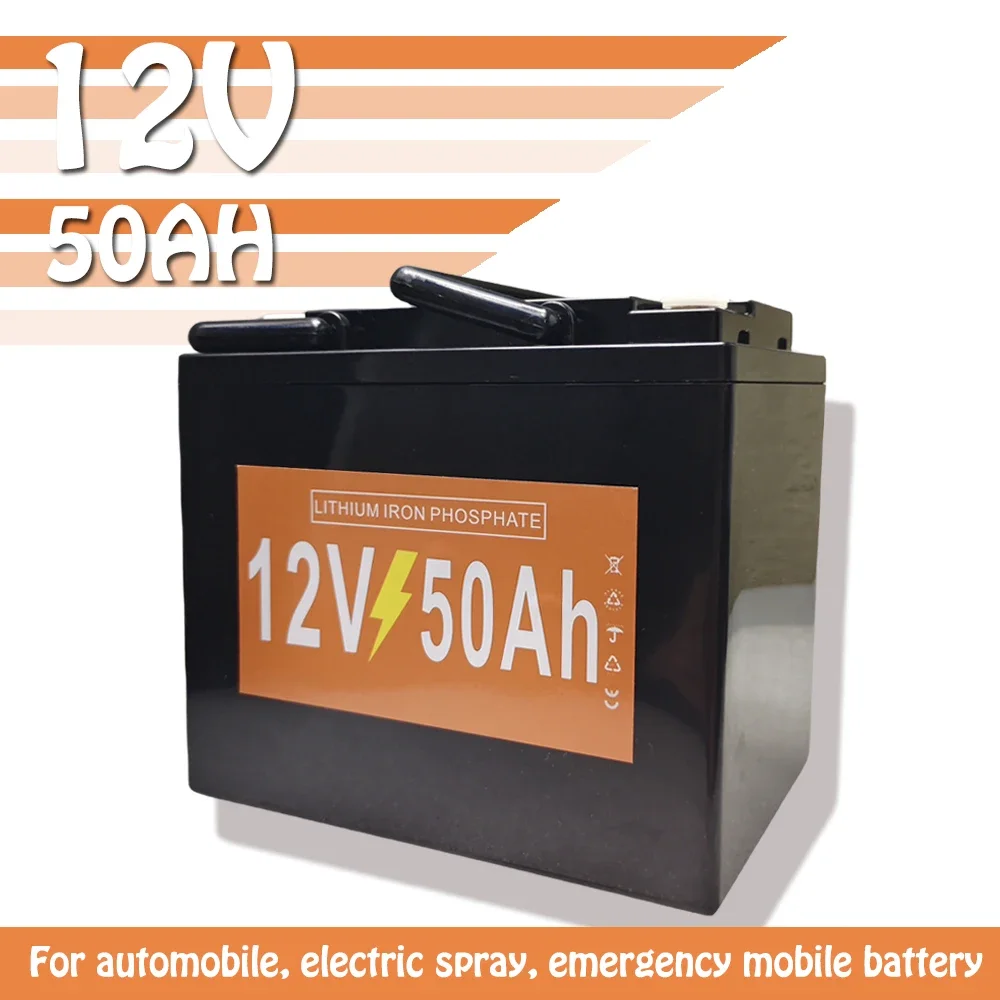 

Brand-New Aluminum Shell Battery Cell 12V 50Ah Rechargeable Batteries For Electric Sprayer, Children's Toy Car, Solar Street Lig