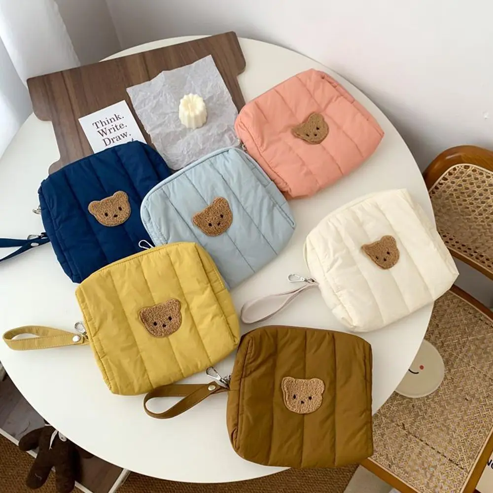 

Bag Simple For Kids Organizer Travel Bags Bear Embroidery Little Animal Mommy Bag Baby Diaper Bag Stroller Bag Pushchair Bags