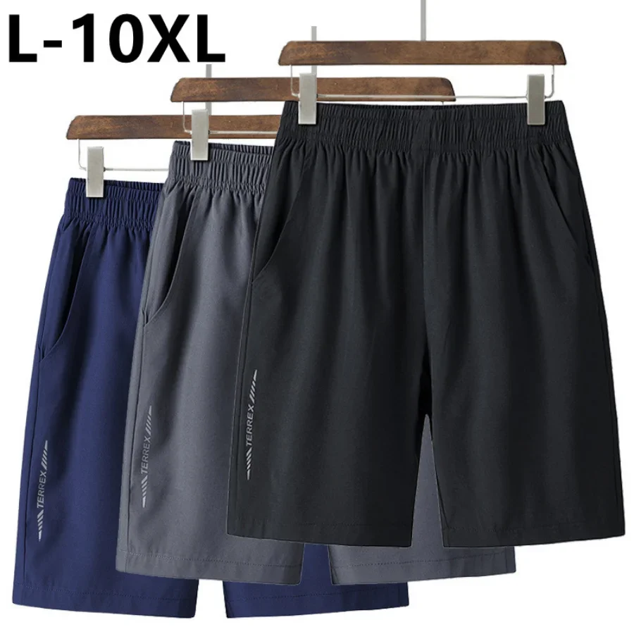 2024 Summer Casual Shorts Men Casual Shorts High Quality Male Short Pants Plus Size 8XL 9XL10XL Breathable Cool Shorts For Men plus size 9xl 8xl 7xl summer breathable sweatpants men cool quick dry men s ice silk pants high quality oversize trousers male