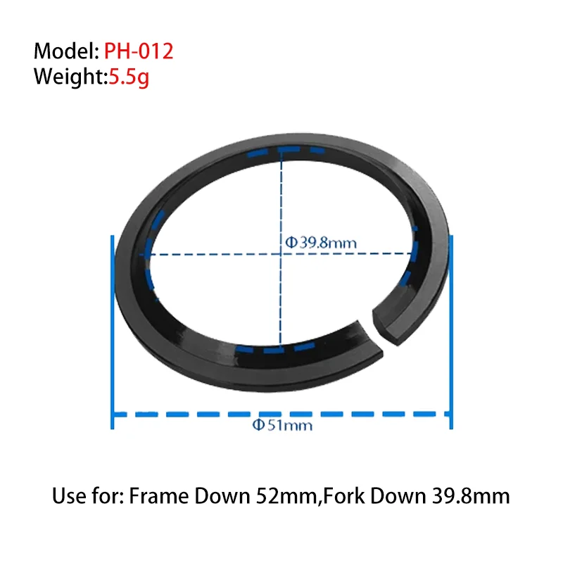 Headset Bearing 1" 1/2 52x40x8mm 45&deg;/45&deg; 35g