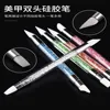 5Pcs/Set Nail Art Pen Dual-ended Silicone Flower Sculpture Pen Acrylic Adjustable Glue Handle Embossing Pen Dotting Brush Tools 2
