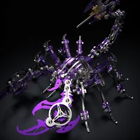 Colorful Scorpion King 3D Metal Puzzle Toys Assembly Decoration Educational Puzzle DIY Assemble Adult Birthday Gifts 2