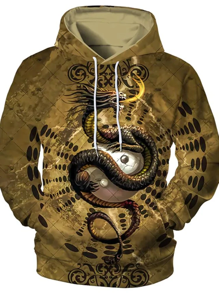 

New Fashion Dragon Men Women Hot Sale Funny Animal Hoodies 3D Print Casual Hooded Pullover
