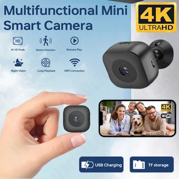 4K Mini Camera WiFi IP/AP Remote Monitoring Portable Mobile Detection Camcorder Smart Home Surveillance Security Camera 2025 NEW 1