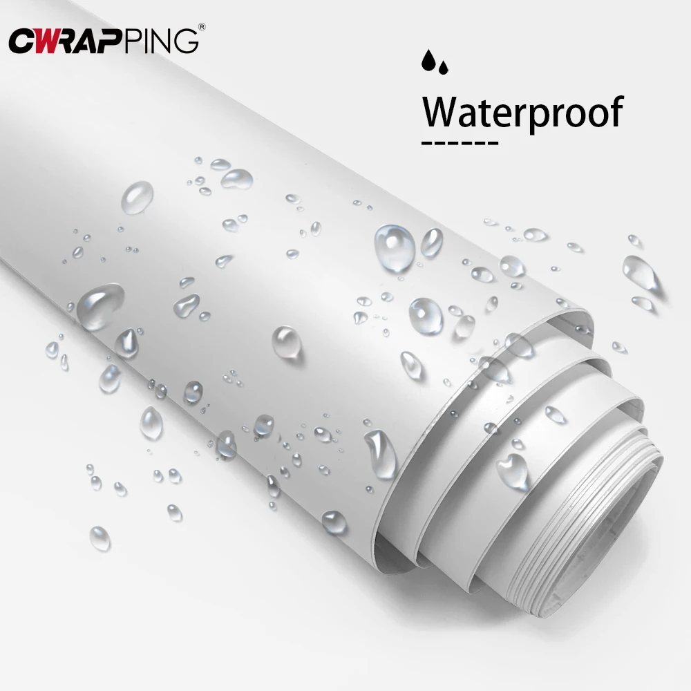 Matte White Vinyl Car Wrap Film Foil Sticker Universal Self-adhesion Waterproof Protection Film for Car Motorcycle Accessories 4