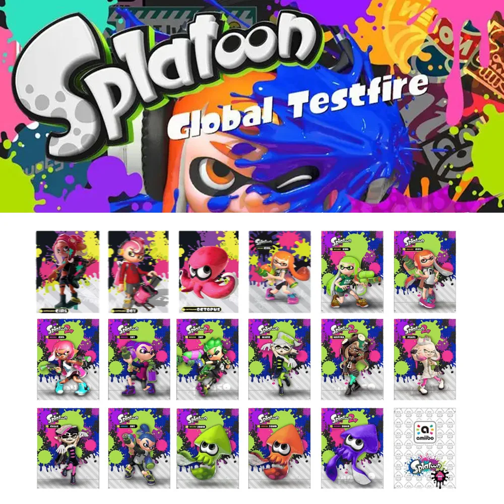 17pcs Jet Warrior Amiibo Card Jet Amiibo Splatoon Amiibo Crossover Card 1-3  Universal - Game Collection Cards - AliExpress