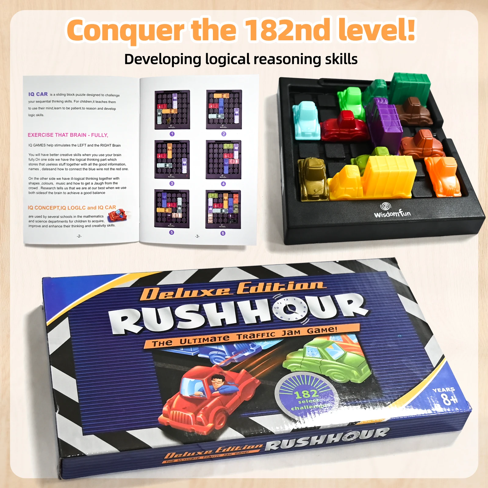 Rush Hour Traffic Puzzle Game for Kids - Engaging Logical Reasoning Toy