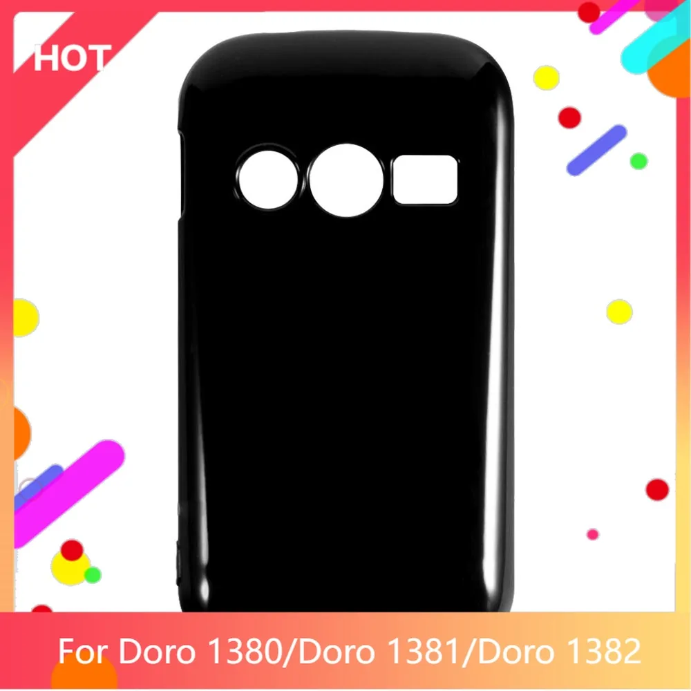

1380 Case Matte Soft Silicone TPU Back Cover For Doro 1381 Doro 1382 Phone Case Slim shockproo