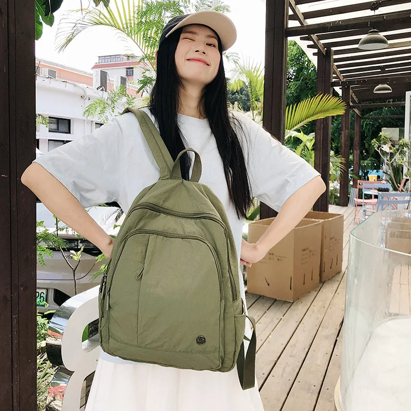 حقيبة ظهر كاجوال للنساء خفيفة الوزن ومقاومة للماء للسفر، حقيبة نسائية ذات سعة كبيرة، حقيبة ظهر مدرسية للبنات في الكلية