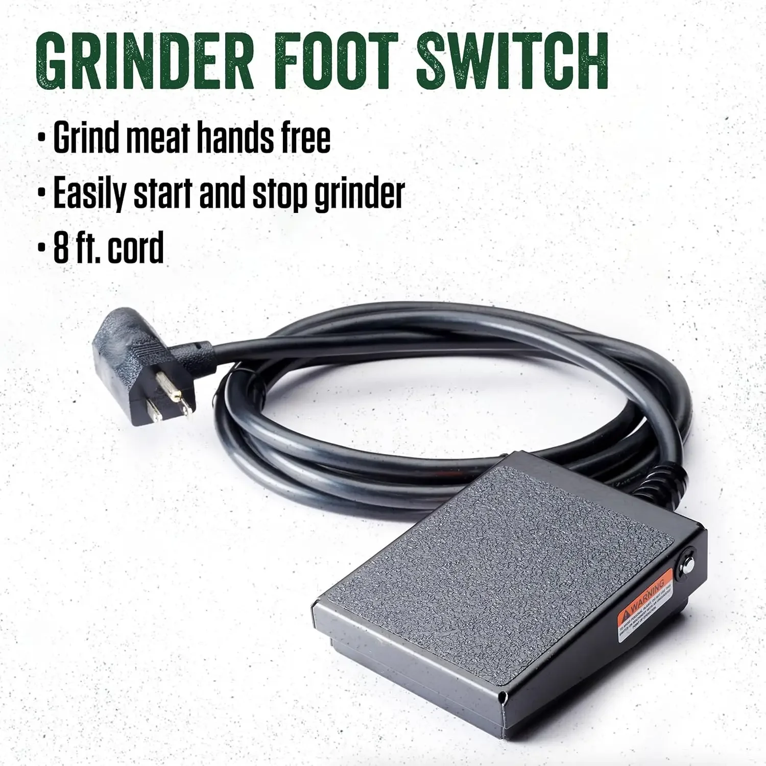 Products BigBite #12 Meat Grinder and Grinder Foot Switch Bundle, 0.75 HP Stainless Steel Electric Meat Grinder Machine 3